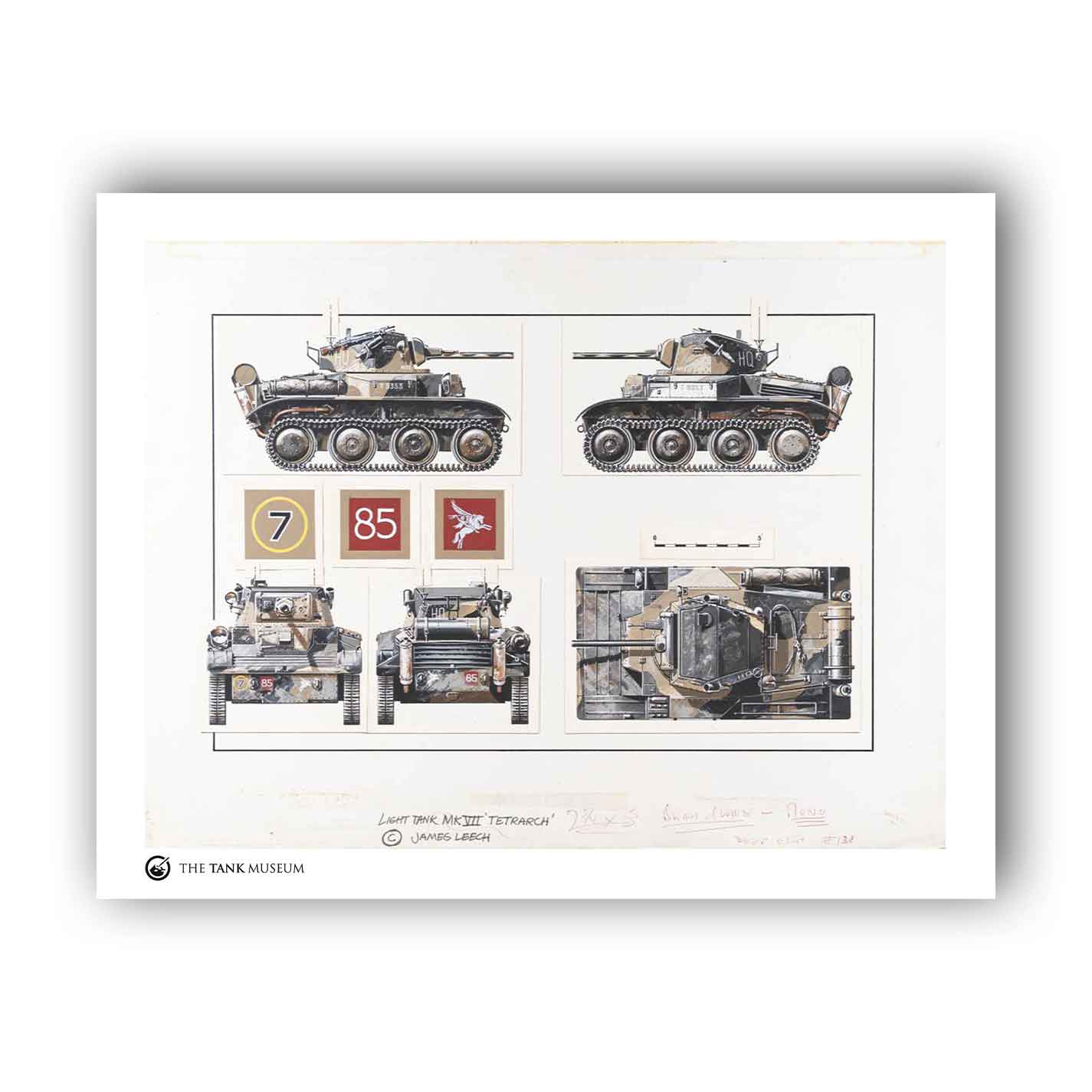 Art Print: A17 Tetrarch Tank – The Tank Museum