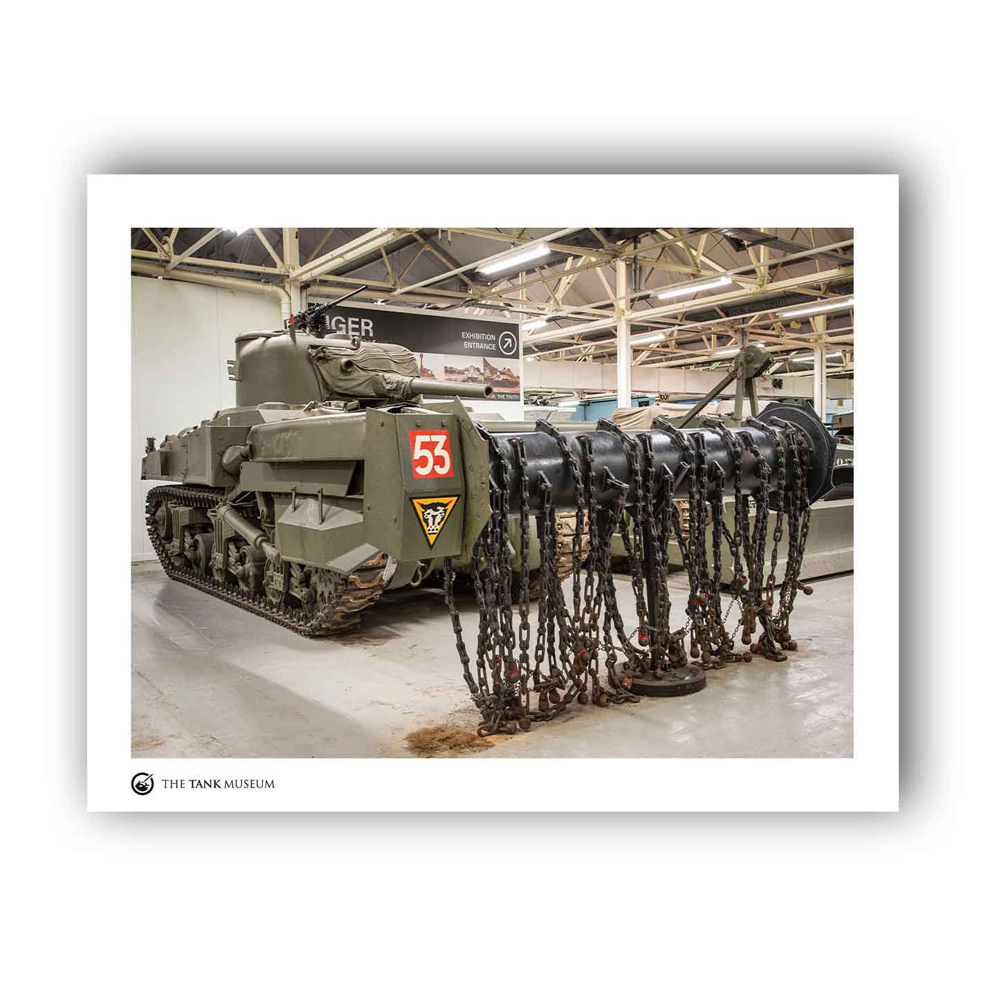 Art Print: Sherman Crab Flail Mk IV Tank – The Tank Museum