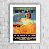 Art Print: Vintage Poster Victory Harvest Wall Art [variant_option4]