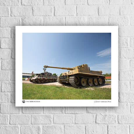 Limited Edition Running Tigers Art Print: Tiger 131 in Foreground Wall Art [variant_option4]