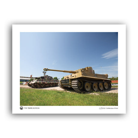 Limited Edition Running Tigers Art Print: Tiger 131 in Foreground Wall Art [variant_option4]