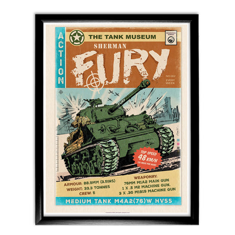 Art Print: Sherman Fury Comic Print