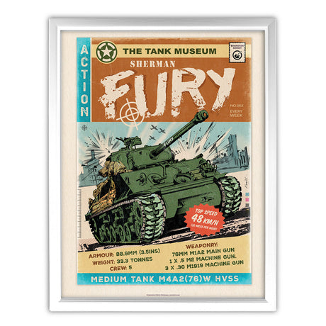 Art Print: Sherman Fury Comic Print