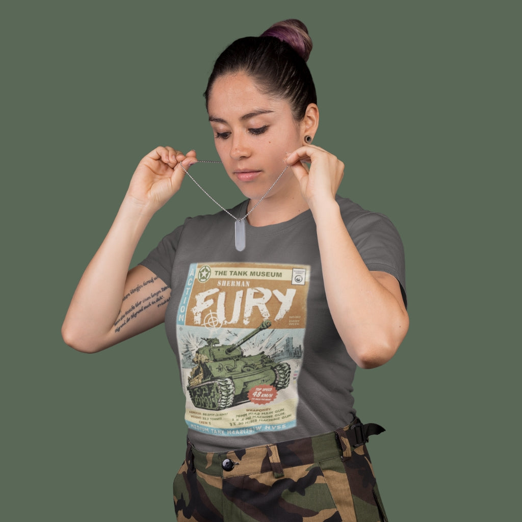 Sherman Fury Tank Comic T-Shirt