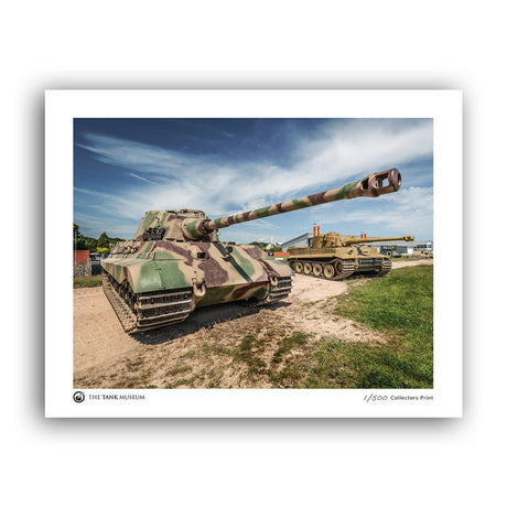 Limited Edition Running Tigers Art Print: Tiger II in Foreground Wall Art [variant_option4]