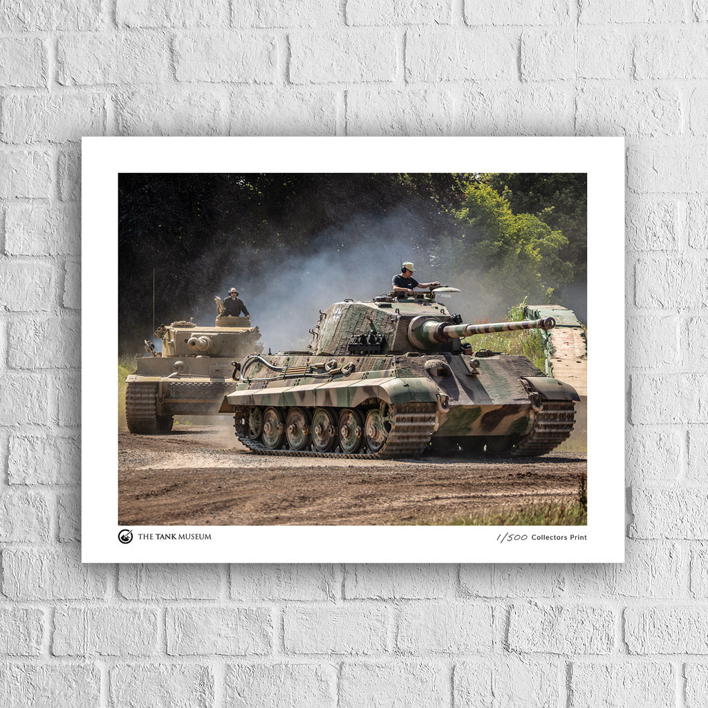 Limited Edition Running Tigers Art Print: Tiger II and 131 On the Move Wall Art [variant_option4]