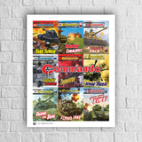 Commando Tank Covers Print (Description) Wall Art [variant_option4]