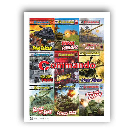 Commando Tank Covers Print (Description) Wall Art [variant_option4]