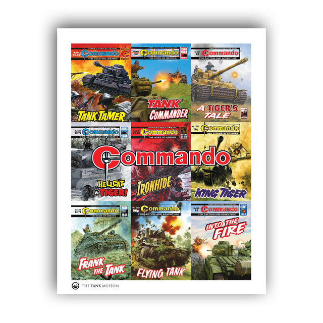Commando Tank Covers Print (Description) Wall Art [variant_option4]