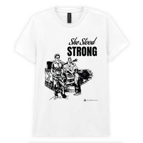 Women in Warfare 'She Stood Strong' Monochrome Ladies T-Shirt