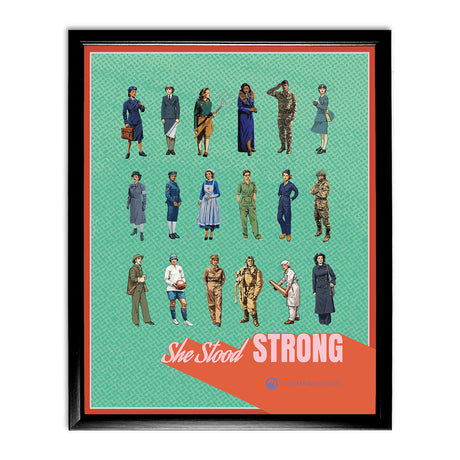 Art Print: Women in Warfare She Stood Strong Collection