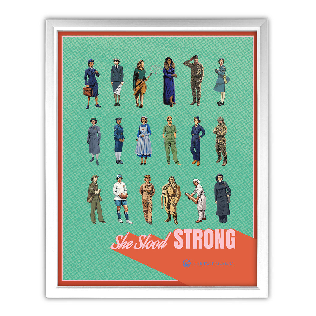 Art Print: Women in Warfare She Stood Strong Collection