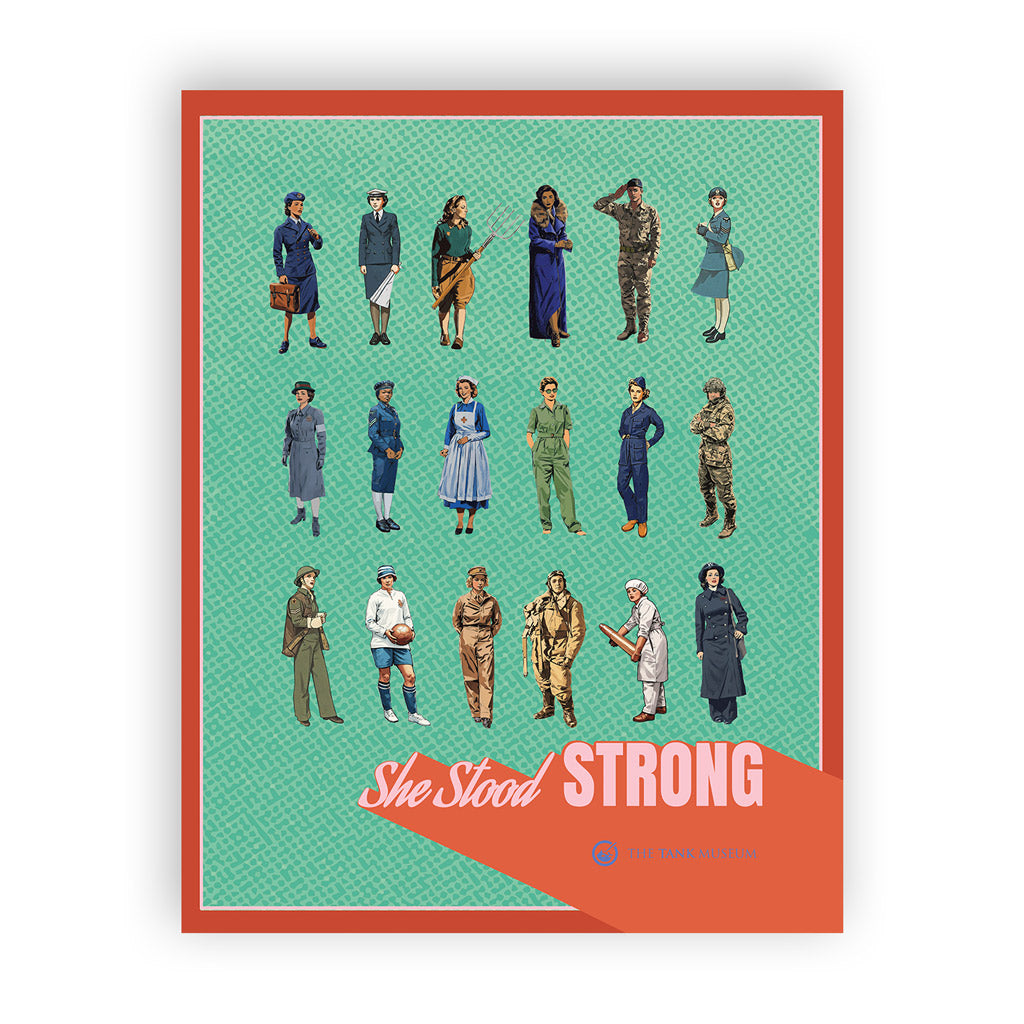 Art Print: Women in Warfare She Stood Strong Collection