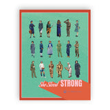 Art Print: Women in Warfare She Stood Strong Collection