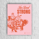 Art Print: Women in Warfare She Stood Strong ATS Pink