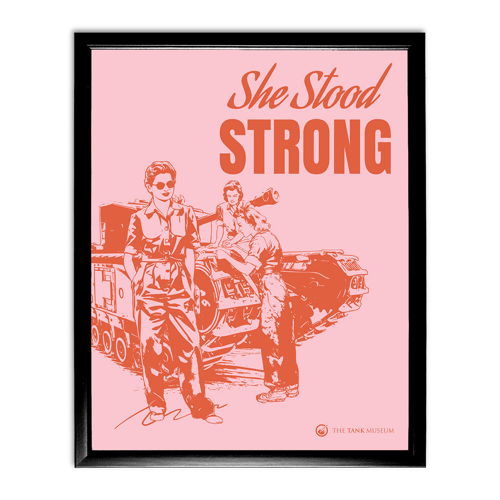Art Print: Women in Warfare She Stood Strong ATS Pink