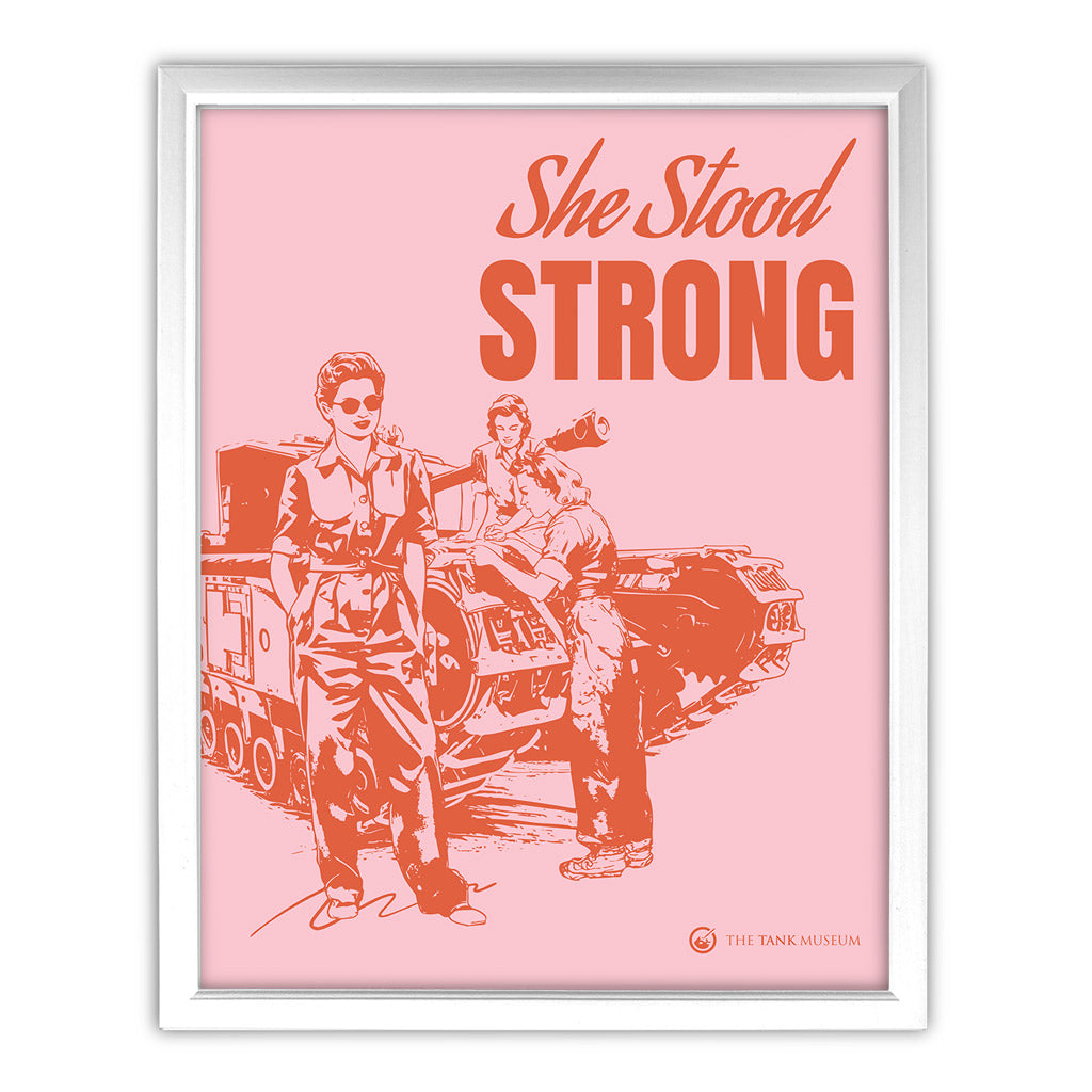 Art Print: Women in Warfare She Stood Strong ATS Pink