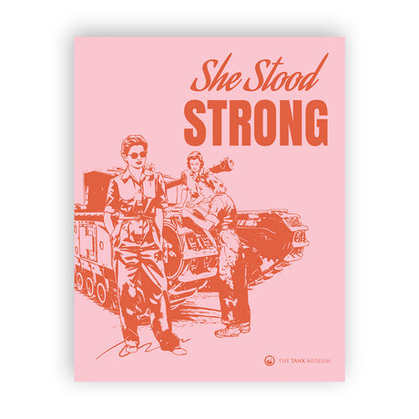 Art Print: Women in Warfare She Stood Strong ATS Pink