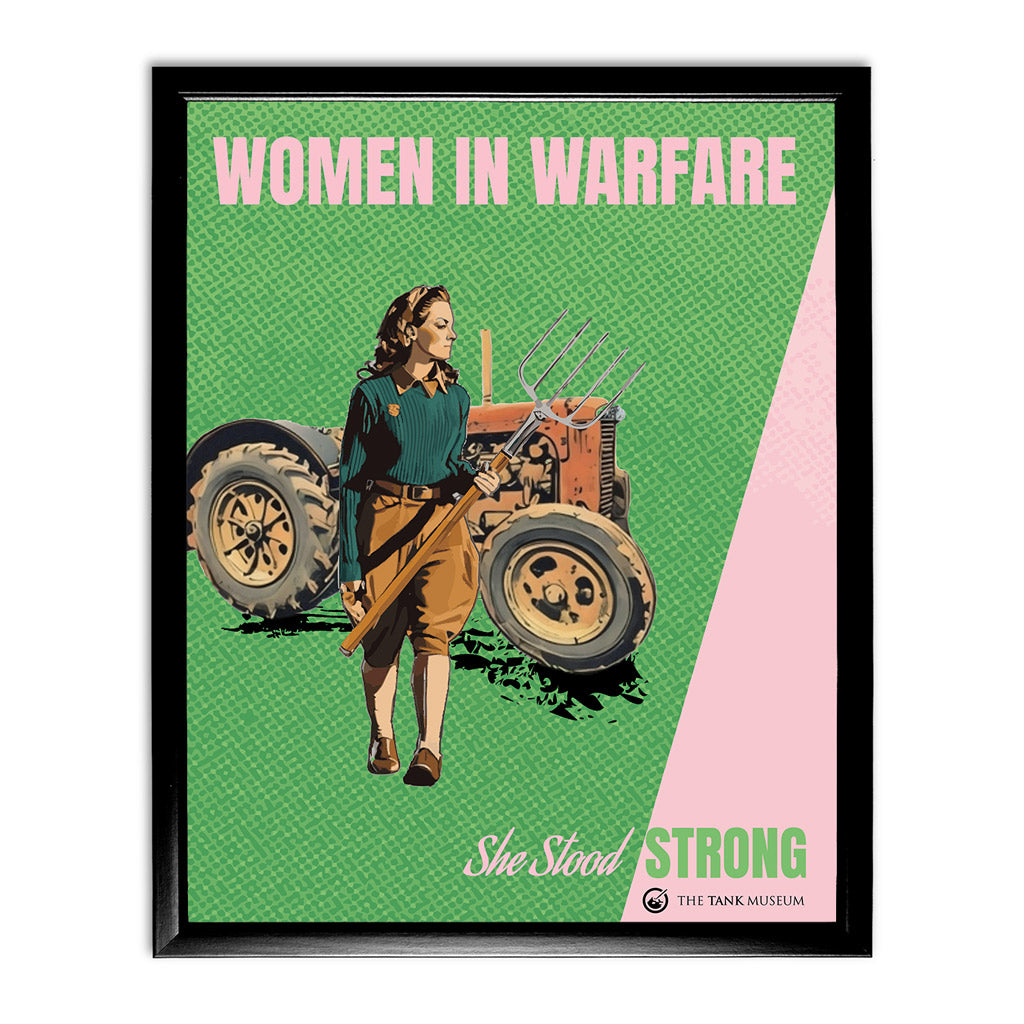 Art Print: Women in Warfare She Stood Strong Land Army