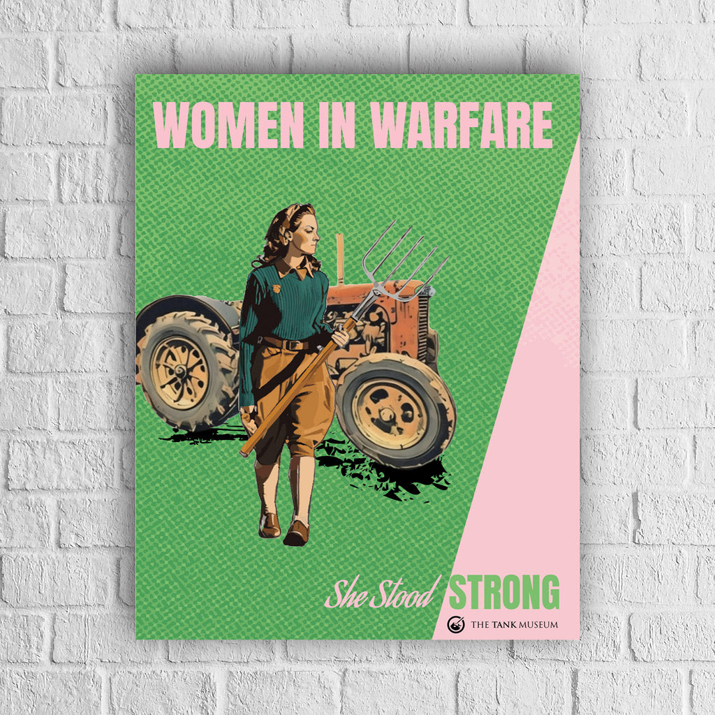 Art Print: Women in Warfare She Stood Strong Land Army