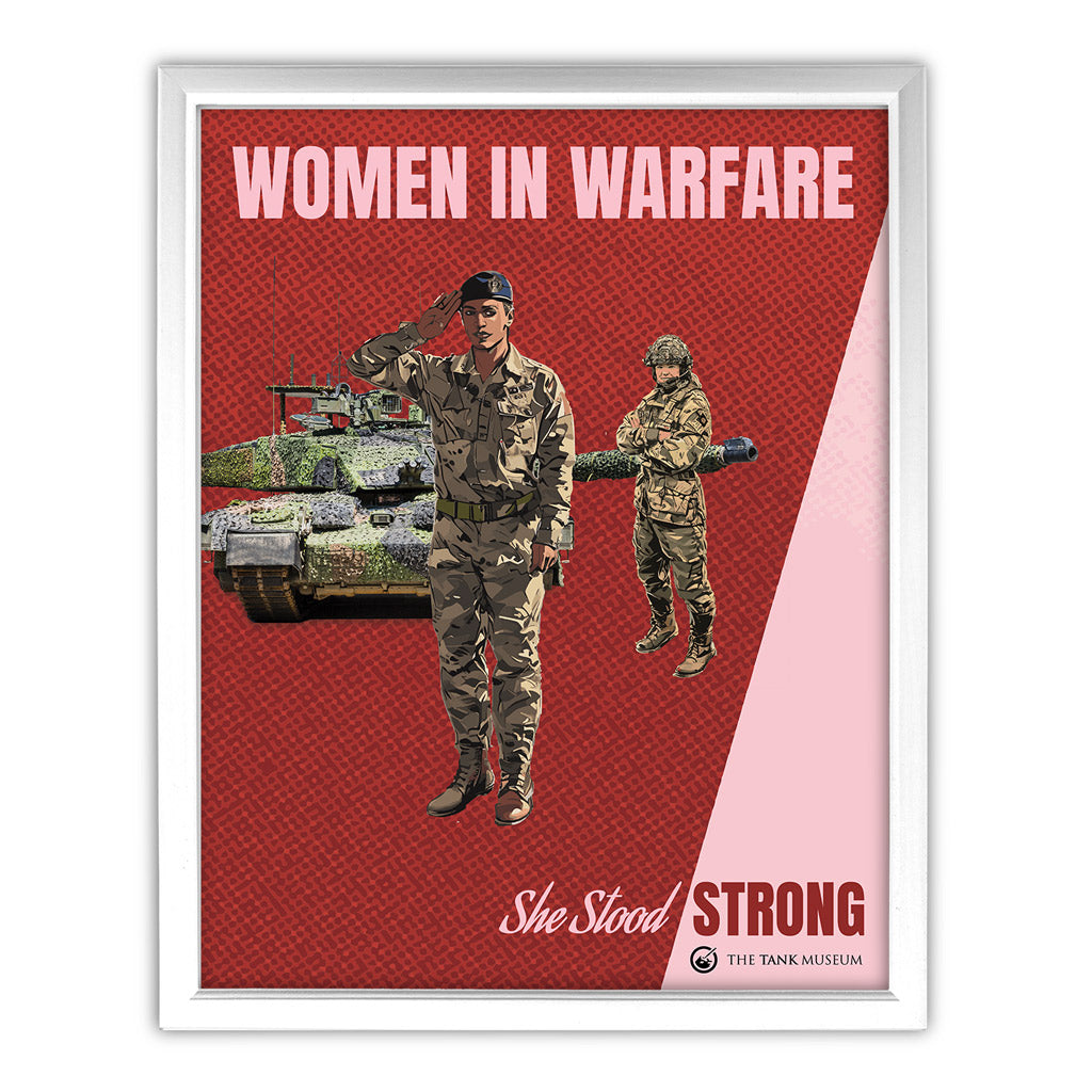 Art Print: Women in Warfare She Stood Strong Royal Armoured Corps (RAC)