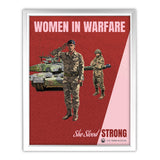 Art Print: Women in Warfare She Stood Strong Royal Armoured Corps (RAC)