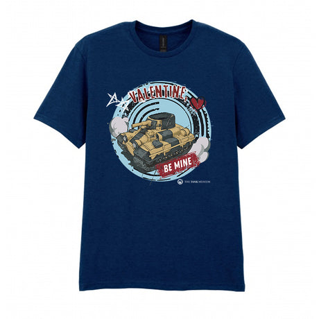Valentine Tank Be Mine T-Shirt T-Shirt Navy S [variant_option4]