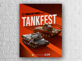 World of Tanks TANKFEST Print Wall Art Star Editions Ltd