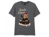 Santa Claws Christmas T-Shirt - Online Exclusive (needs link to other xmas products) (Copy) T-Shirt On Demand Star Editions Charcoal Grey S