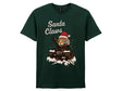 Santa Claws Christmas T-Shirt - Online Exclusive (needs link to other xmas products) (Copy) T-Shirt On Demand Star Editions Forest Green S