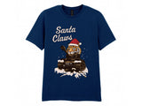 Santa Claws Christmas T-Shirt - Online Exclusive (needs link to other xmas products) (Copy) T-Shirt On Demand Star Editions Navy S