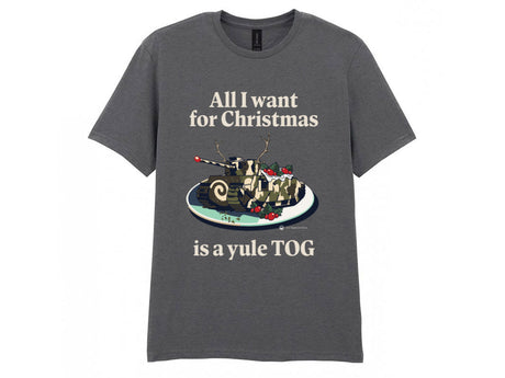 Yule Tog Christmas T-Shirt - Online Exclusive (needs link to other xmas products) (Copy) T-Shirt On Demand Star Editions Charcoal Grey S
