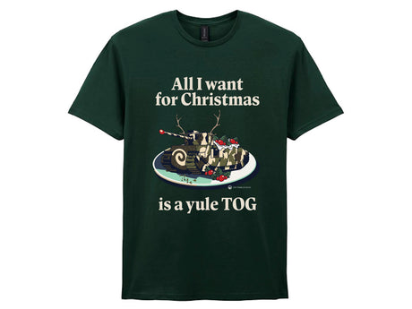Yule Tog Christmas T-Shirt - Online Exclusive (needs link to other xmas products) (Copy) T-Shirt On Demand Star Editions Forest Green S