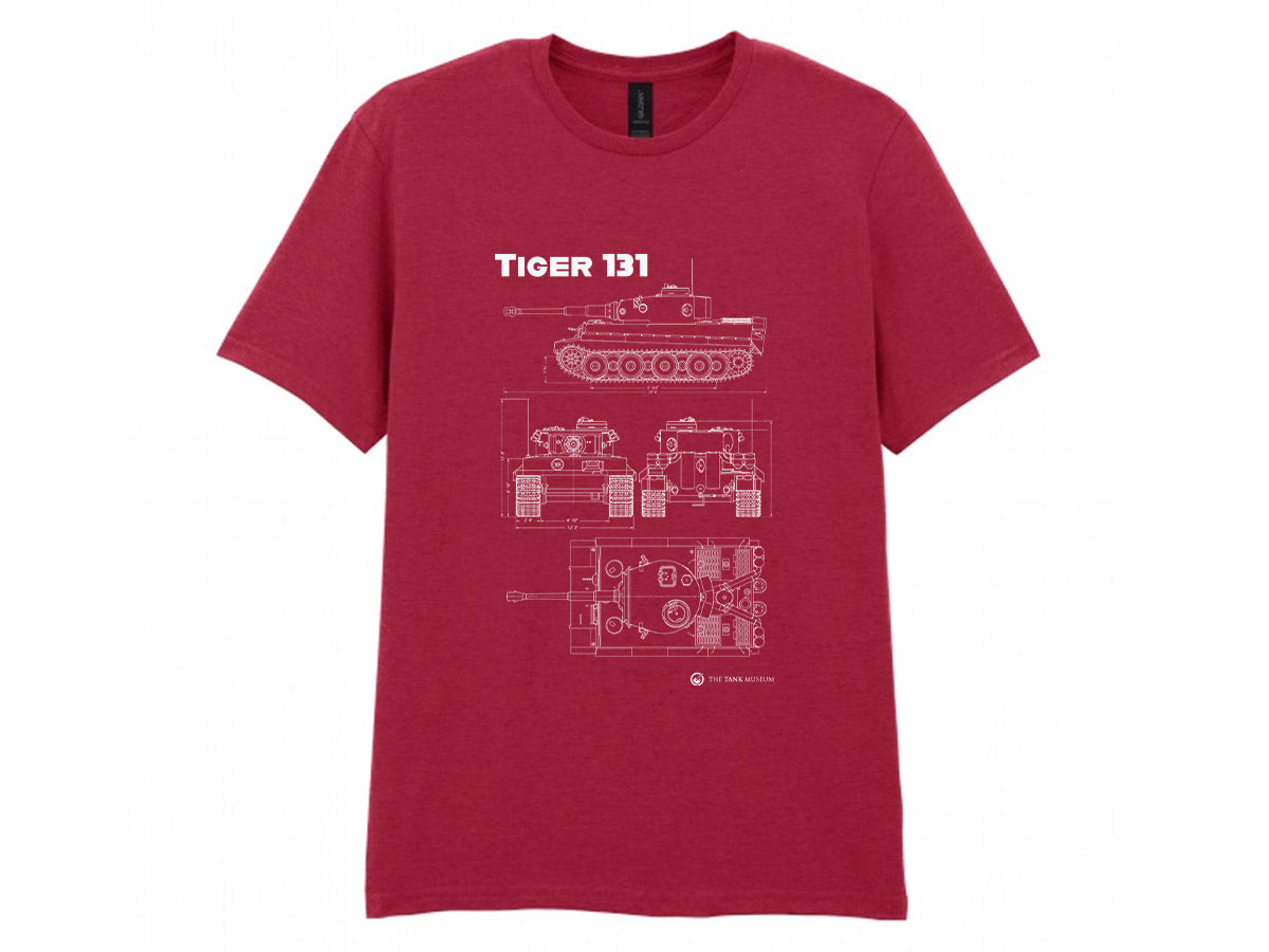 Tiger 131 Tank Blueprint T-Shirt - Online Exclusive