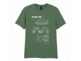 Tiger 131 Tank Blueprint T-Shirt - Online Exclusive