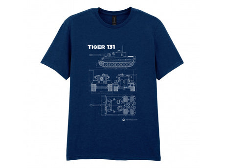 Tiger 131 Tank Blueprint T-Shirt - Online Exclusive