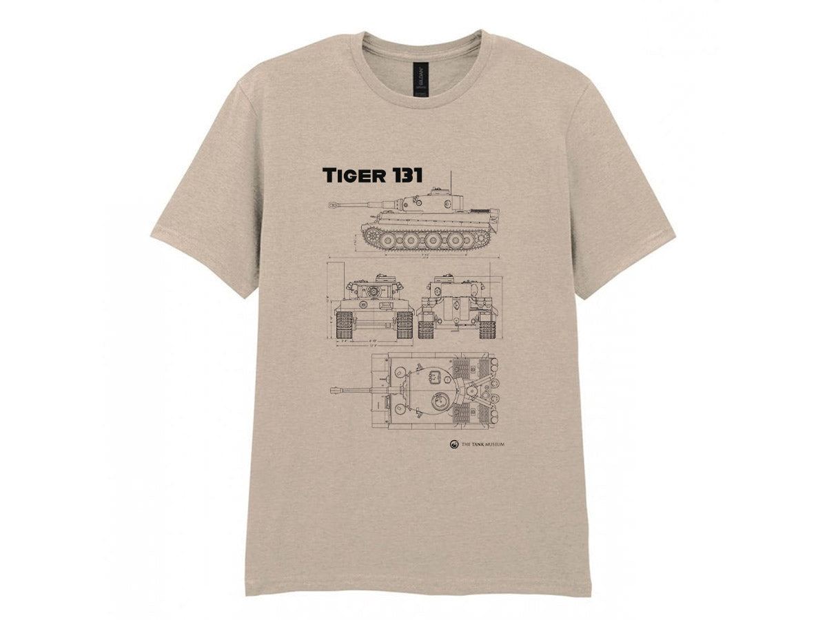 Tiger 131 Tank Blueprint T-Shirt - Online Exclusive