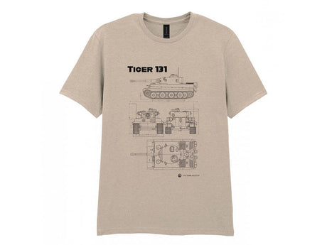 Tiger 131 Tank Blueprint T-Shirt - Online Exclusive T-Shirt On Demand Star Editions