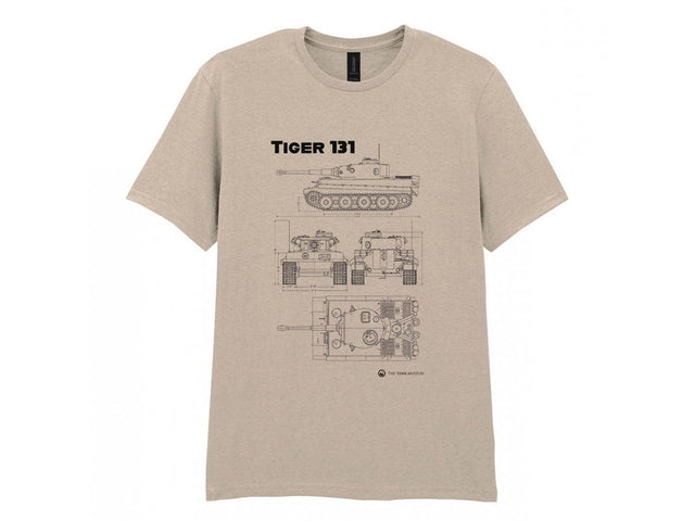 Tiger 131 Tank Blueprint T-Shirt - Online Exclusive T-Shirt On Demand Star Editions
