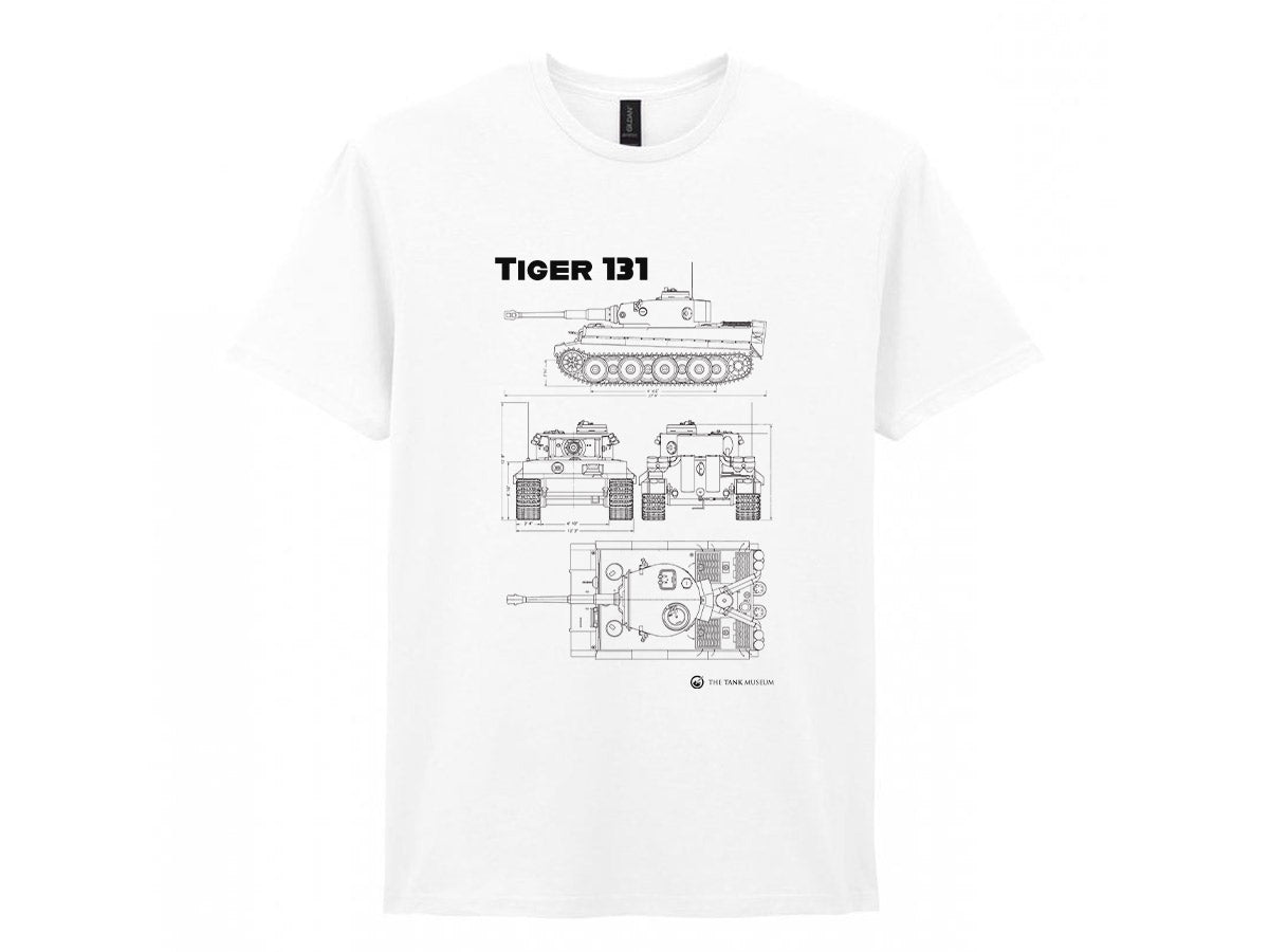 Tiger 131 Tank Blueprint T-Shirt - Online Exclusive