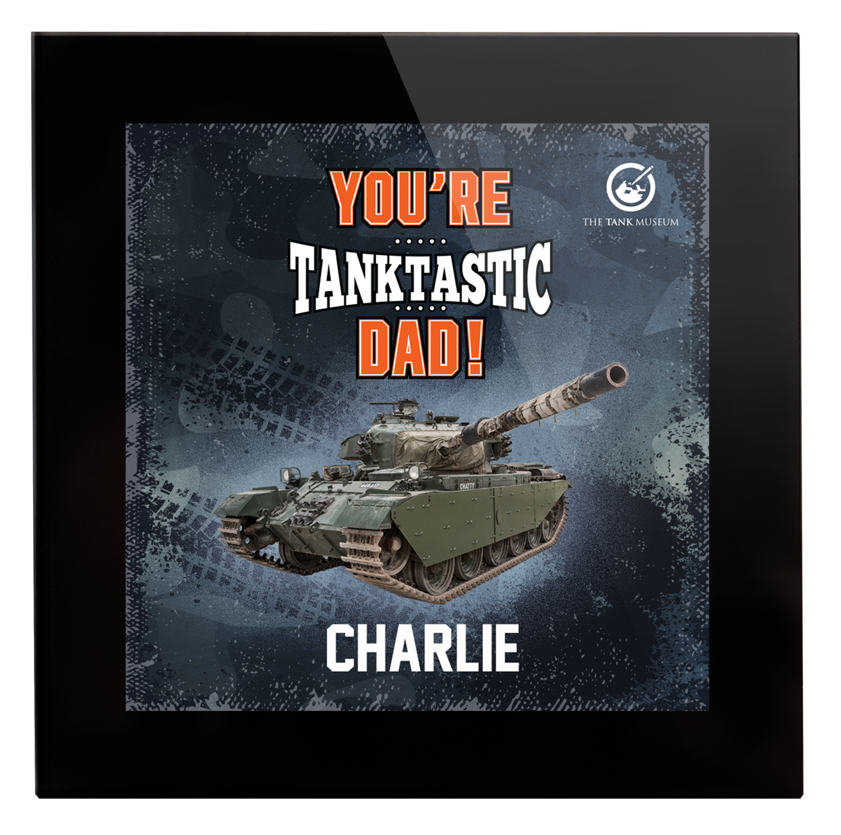 "Tanktastic" Dad Personalised Coaster