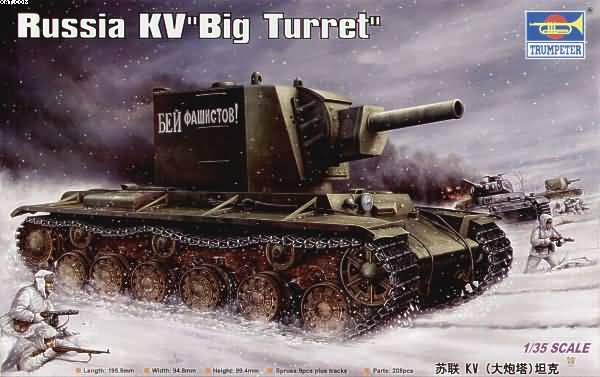 Trumpeter 1/35 Russian KV, "Big Turret" Scale Model Trumpeter