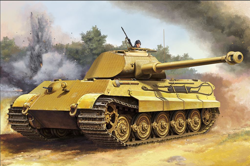 Trumpeter 1/16 Pz.Kpfw.VI Sd.Kfz.182 Tiger II (Porsche) Scale Model Trumpeter