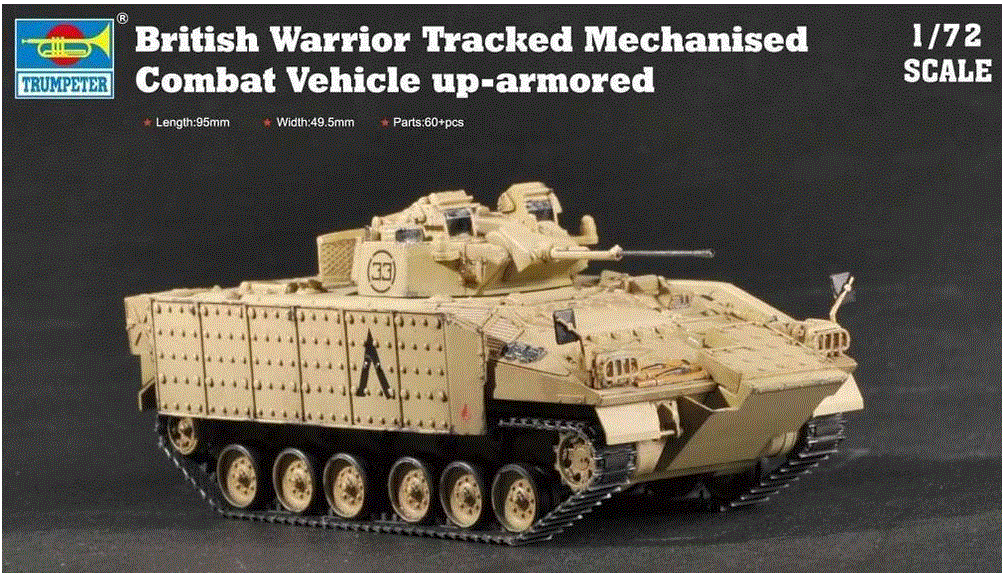 Trumpeter 1/72 Warrior APC, Up Armoured