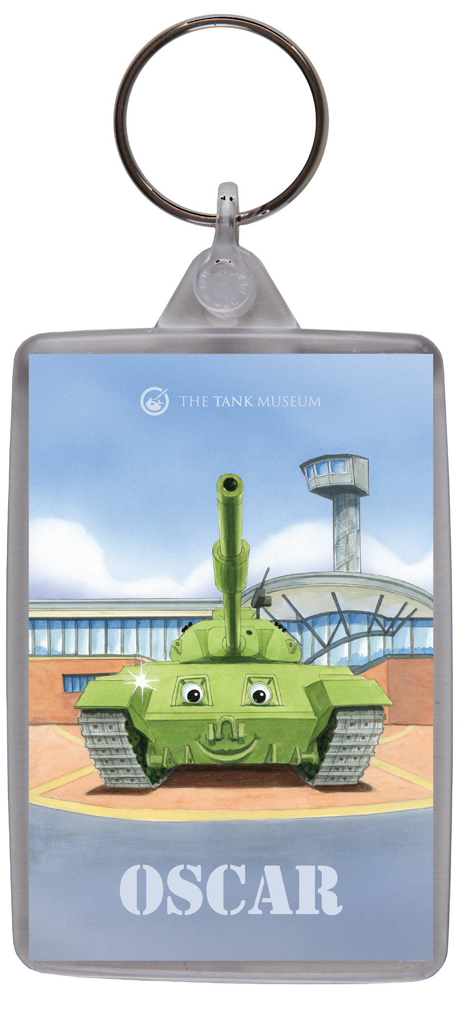 Tankie Character Personalised Keyring
