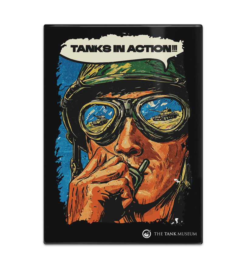 Tanks in Action Magnet Fridge Magnet The Original Metal Sign Co