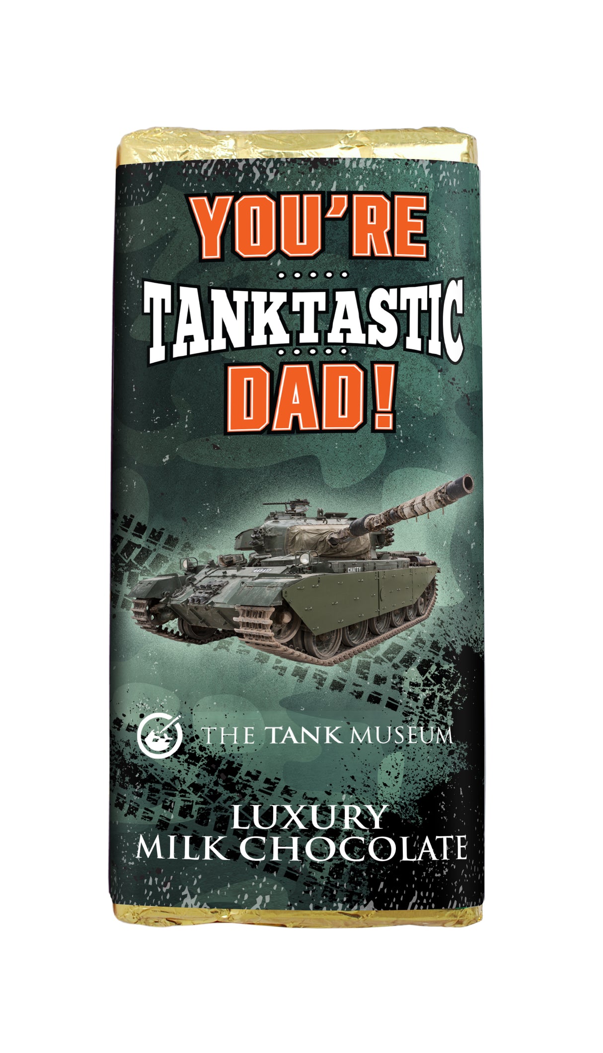 Father's Day "Tanktastic" Luxury Milk Chocolate Bar