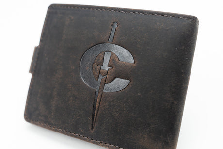 Commando Leather Wallet Mens gift Coastal