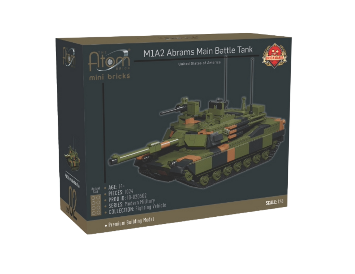 Brickmania 1/48 M1A2 Abrams MBT, Atom Brick Brick Models [variant_option4]