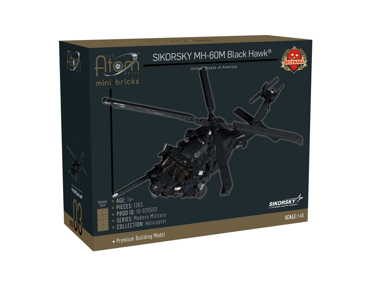 Brickmania 1/48 Sikorsky® MH-60M Black Hawk®, Atom Brick Brick Models [variant_option4]